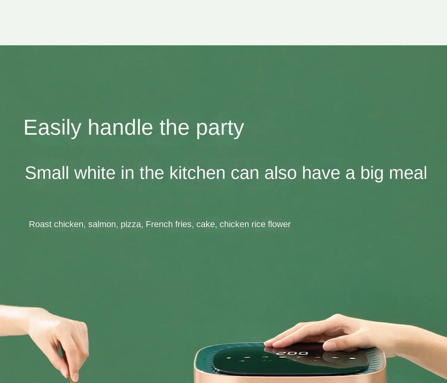 220V AUX Air Fryer and Oven Combo: Multifunctional, Fully Automatic, No Oil Technology, Easy-to-clean AF