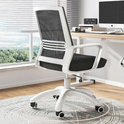 Living Room Chairs Height Adjustable Chair Pc Rocking Office Ergonomic Wheels Relaxation Armchair Weightless White Lazy Recliner