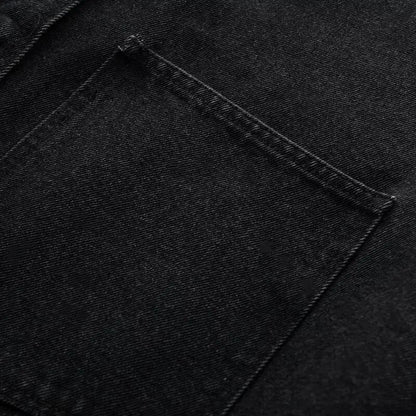 Retro Washed Loose Long Sleeve Women's Denim Shirt Vintage Workwear Style Button up Casual Outerwear from Mainland China