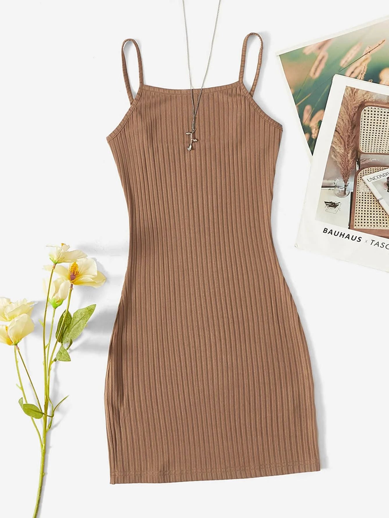 Spice Girl Pure Wind Modal Halter Dress Female Spring Summer High Waist New High Dew Backpack Hip Skirt Base Sundress