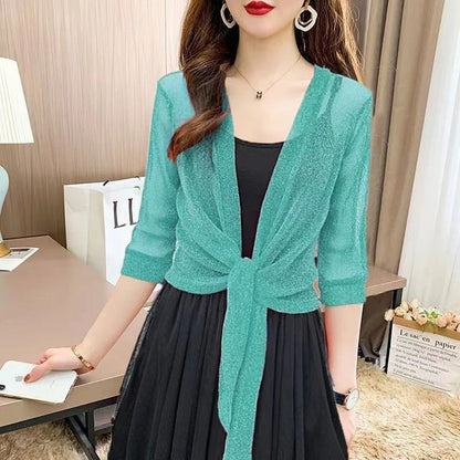 Wedding Jacket Wrap Long Half Sleeve Bolero Shrugs For Women Cardigan Bolero Jacket Cape For Party Dress Top Coat
