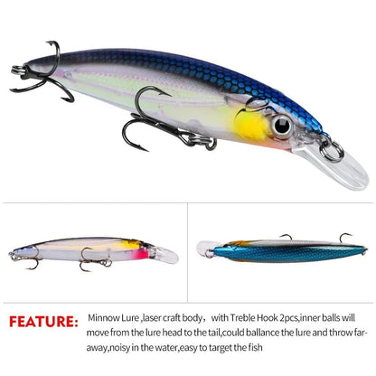 1pcs Bait Minnow 7g 14g 40g Luminous Bionic Fake Baits Plastic Hard Bait Fishing Bait Long Throw Floating Water Lure Swimbait