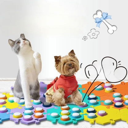Botão de Comunicação de Pets Dog Talk Botões de Comunicação de Pet Gravador de Voz de Gato Treinamento de Vozes Sonoras Clickers
