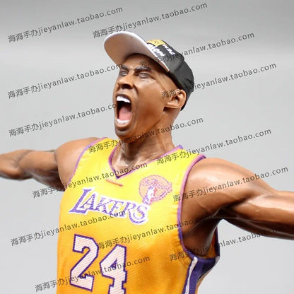 Personagem 34cm Modelo Lakers Roaring Post 24 Bryant Basquete Decoração de Casa Boneco Colecionável Figuras Modelo Lembrança Brinquedo Presentes