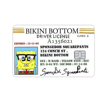 Bob Esponja Crachá Adesivo DIY Decore Exquisito Cartão de Banco Casal Estudante Material Escolar Decalques Patch Documentos Presente de Aniversário