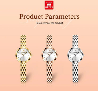 OLEVS 9992 Luxury Women's Watches Elegant Luxury Gold Watch for Women Quartz Waterproof Wristwatches Ladies Relojes Para Mujer