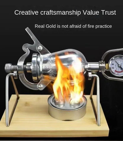 300ML 360ML 500ML Hand Popcorn Machine Open Firing Popcorn Puffing Machine Stainless Steel Mini Popper Manual Popcorn Maker