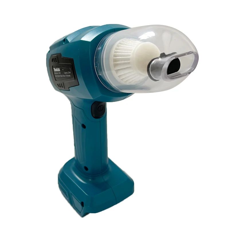 Aspirador de pó elétrico Makita com forte sucção, mini, sem fio, portátil, soprador para limpeza doméstica com 7 bicos para bateria 20V 18V