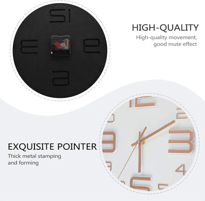 8 Inch Modern Simple Fashion Wall Clock Suitable For Bedroom, Living Room, Study Room Decorative Clock