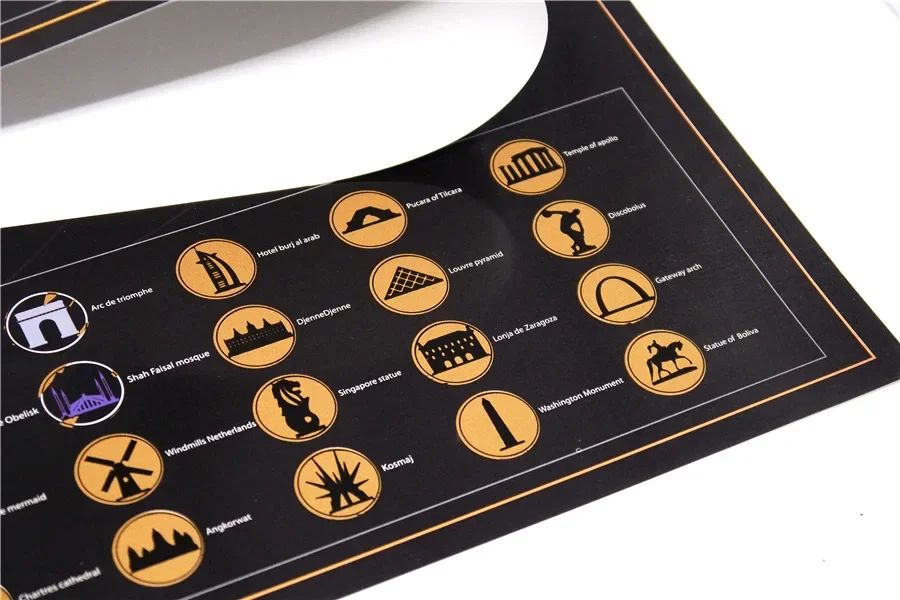 International Erase Scratch Maps - Explore Adventure Maps 58X83 CM - Deluxe Scratch Off Maps Travel Poster Room Office Decor