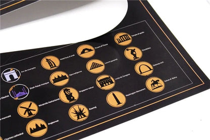 International Erase Scratch Maps - Explore Adventure Maps 58X83 CM - Deluxe Scratch Off Maps Travel Poster Room Office Decor