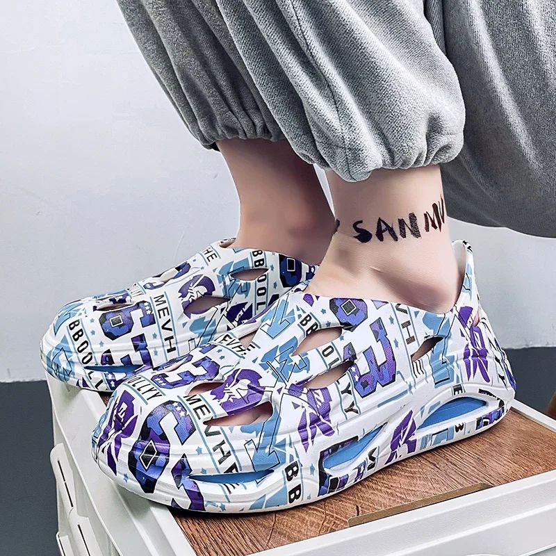 Clogs Men Waterproof Non-Slip Home Winter Warm Men Slippers Non-slips Ladies Soft Slippers Memory Foam Couples Shoes