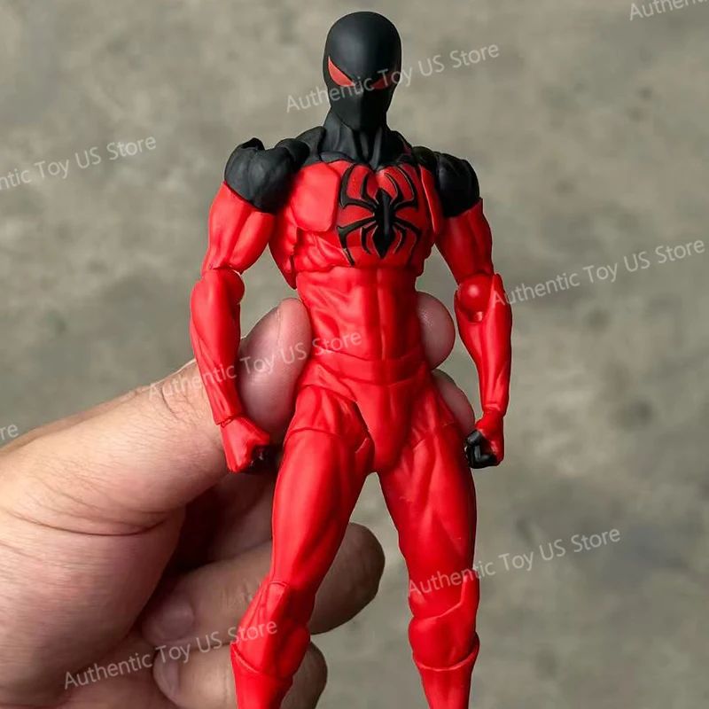 Mess Toys Homem-Aranha Symbiote Homem-Aranha Messtoys Traje Preto Vizinho Aranha Escarlate Anime Boneco de Ação Presentes Brinquedos