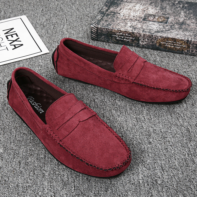 Fashion Suede Men Casual Shoes Breathable Comfort Slip-on Mens Driving Shoes Luxury Brand Men Loafers Mens Lazy Shoes Moccasins