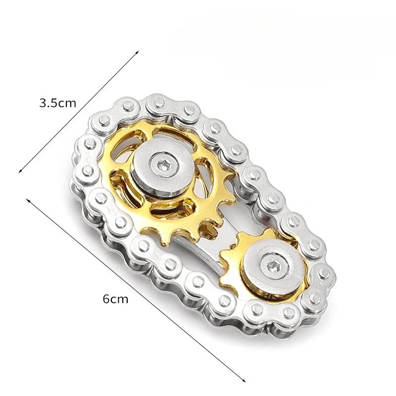 Metal Fidget Spinner Brinquedo de Escritório para Alívio do Estresse Engrenagens Girador de Mão para Adultos decoração de mesa decoração para casa Aliviar o estresse relaxar