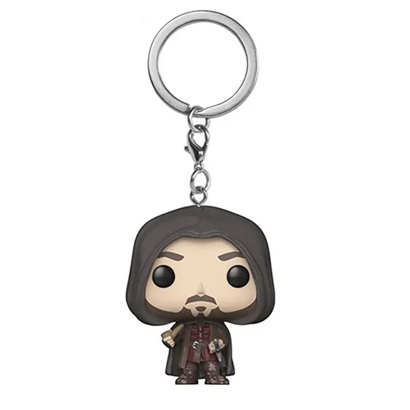FUNKO POP Filmes O Senhor Dos Anéis Aragorn Chaveiro Pocket Pop Bonecos de Vinil Modelo Brinquedos Para Crianças Presente de Natal