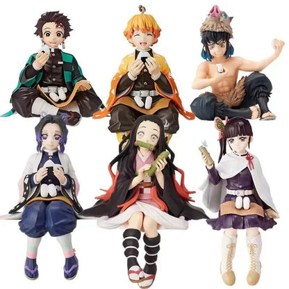 Bonecos de ação colecionáveis de Demon Slayer Kimetsu No Yaiba Anime Tanjiro Nezuko Inosuke Anime