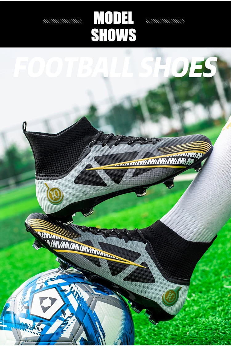 Quality Football Shoes for Boys Soccer Shoes Men Soccer Cleats Free Shipping Football Boots Unisex Outdoor Ultralight Sneakers