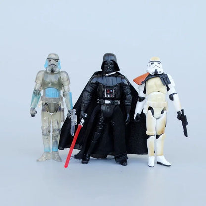 Hot selling black warrior white warrior transparent clone soldier 3.75 inch joint movable ornaments, gift