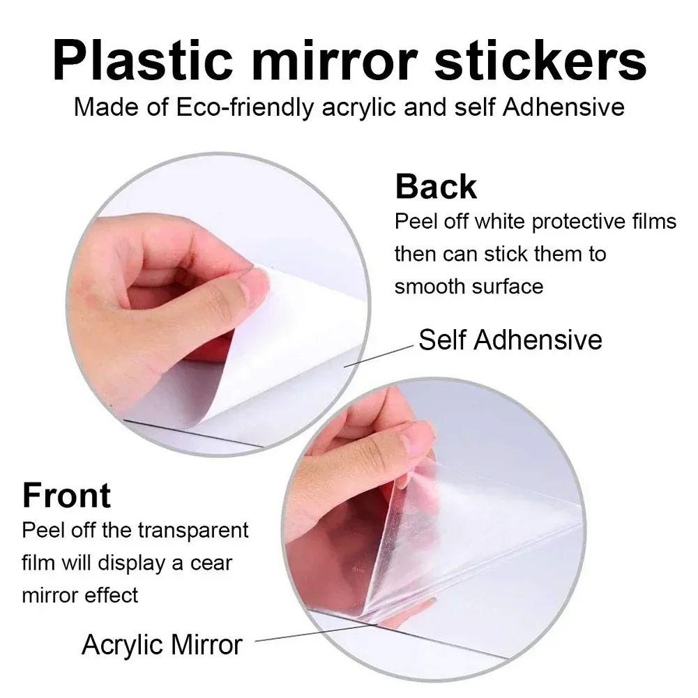 3/6/12pcs 3D Hexagon Mirror Wall Sticker DIY TV Background Living Room Stickers Wall Decor Bedroom Bathroom Home Decoration