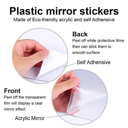 3/6/12pcs 3D Hexagon Mirror Wall Sticker DIY TV Background Living Room Stickers Wall Decor Bedroom Bathroom Home Decoration