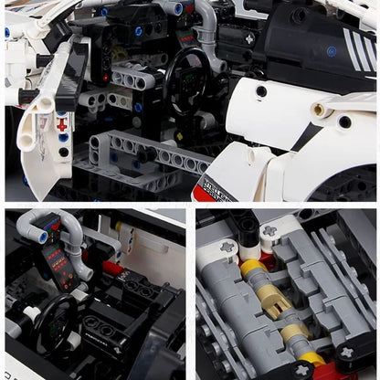 Technology Speed Champions 1580PCS 1:8 Scale Racing Car Detailed Building Blocks Model Car Display Vehicle Collection Decor Gift