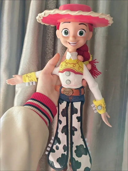 40cm Disney Toy Figuras de Anime Toy Story 4 Woody Buzz Jessie Rex Bonecos Modelo Falantes Figurinhas de Ação Coleção de Decoração Brinquedo de Natal
