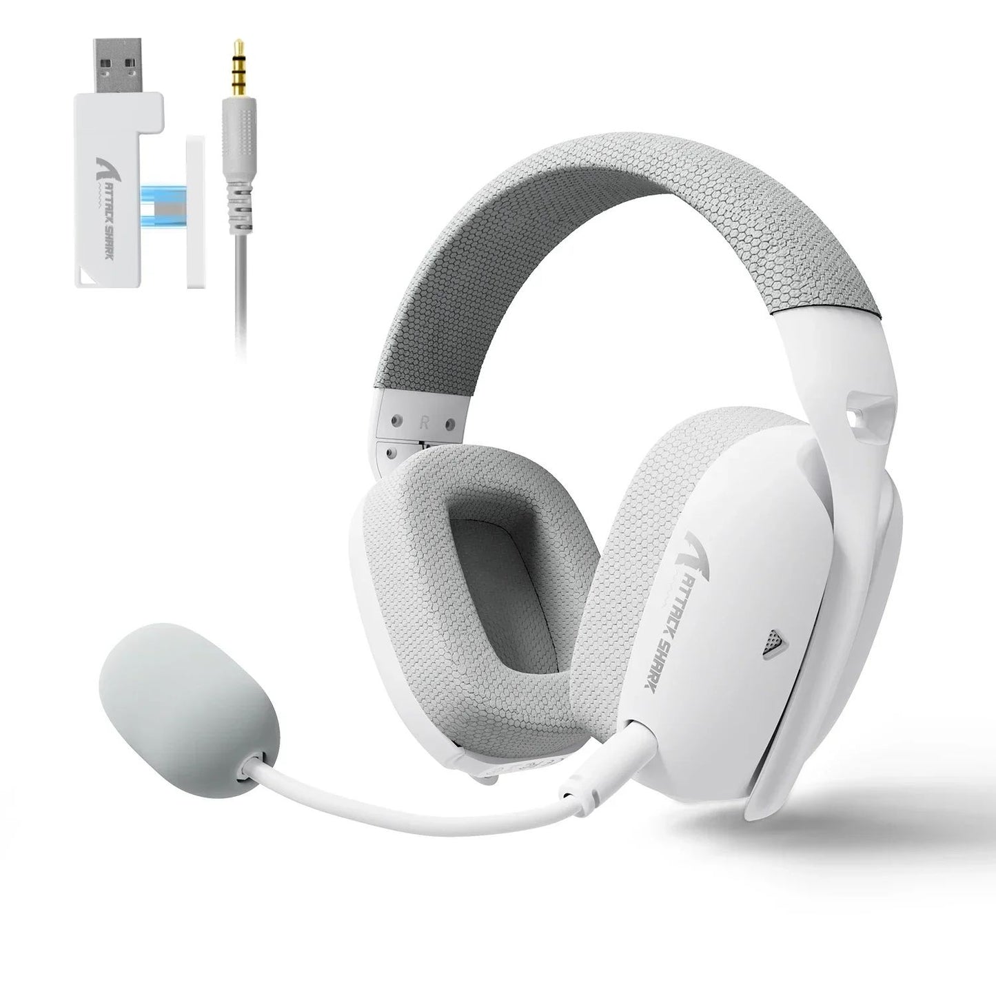 ATTACK SHARK L80PRO Low Latency Wireless Gaming Headset Tri-Mode Bluetooth Ultra-Light 40mm Drivers Headphone for PC PS5 Switch