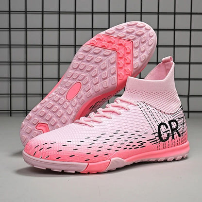 New Men Soccer Shoes High-top Futsal Cleats Sneakers Football Boots Grass High-quality Non-Slip Match Indoor Hot-selling FG/TF