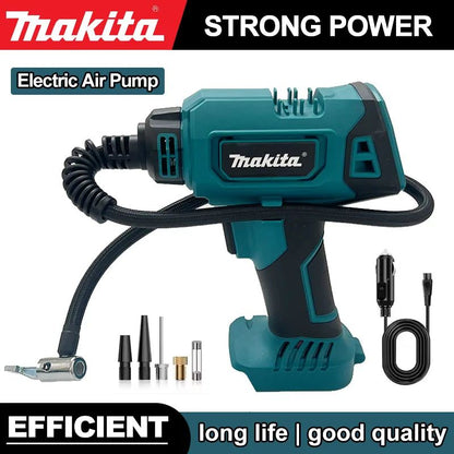 Bomba de Ar Elétrica Portátil sem Fio Makita 12V Compressor de Ar Portátil Recarregável para Carros para Bateria Makita 18V