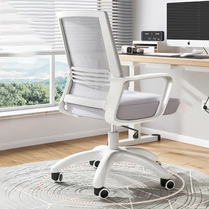 Living Room Chairs Height Adjustable Chair Pc Rocking Office Ergonomic Wheels Relaxation Armchair Weightless White Lazy Recliner