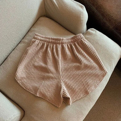 Women Shorts Summer High Elastic Lace Up Drawstring Wide Leg Sweat Short  Shorts for Women  Women Clothing  Womens Shorts