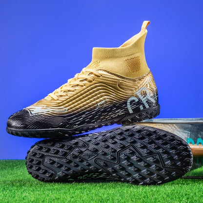 New Men Training Football Boots Ultralight Breathable Professional Soccer Shoes Soft Sport Unisex Grass Cleats Match Sneakers