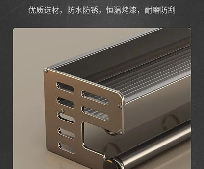 Novo Rack de Armazenamento de Cozinha Suporte para Temperos de Parede Organizador de Cozinha Doméstico Multifuncional Prateleira de Armazenamento