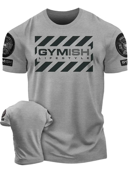 3D Printed Workout Men's T-Shirt  For Comprehensive Exercise Funny Gym T-Shirt Men's Short Sleeves Muscle Man Tough Guy T-Shirt