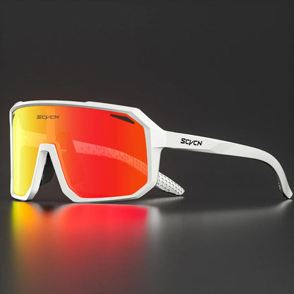 SCVCN Photochromic Cycling Glasses Bike Mountain Bicycle Golf UV400 Sunglasses Sport Protection Glasses for Men Women Baseball