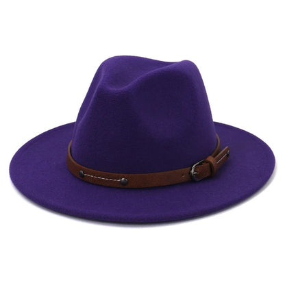 Fedoras Winter Hat For Women 59-61CM Men Panama Felted Jazz Hats New Trilby Church Cap sombreros de mujer