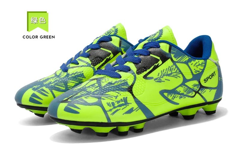 Professional Kids Soccer Shoes Men Original Football Shoes Indoor Society Cleats Football Field Boots TF/AG Fast Match Sneaker