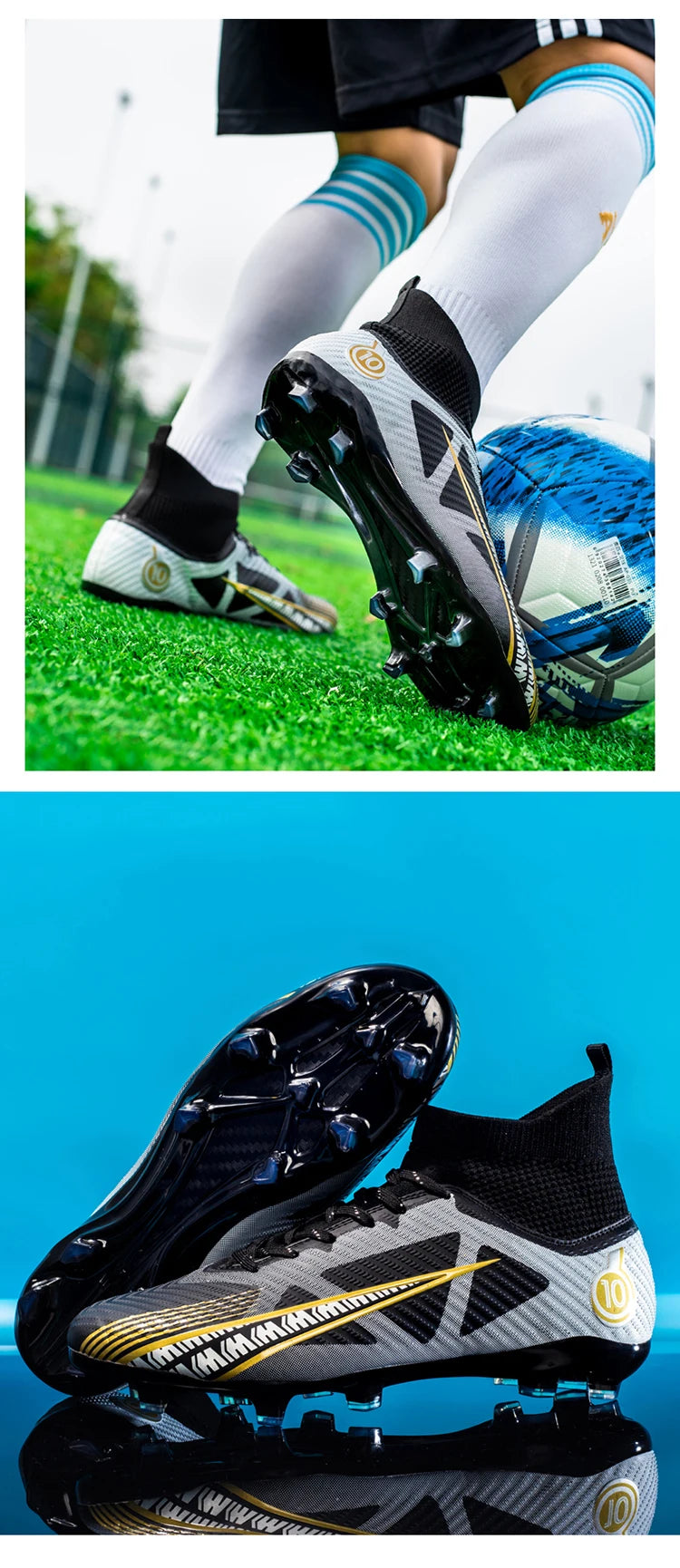 Quality Football Shoes for Boys Soccer Shoes Men Soccer Cleats Free Shipping Football Boots Unisex Outdoor Ultralight Sneakers