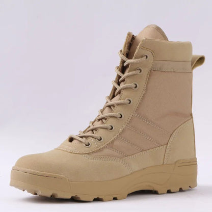 Botas Táticas Masculinas Botas de Força Especial Botas de Combate no Deserto Botas de Caminhada ao Ar Livre Botas de Tornozelo Masculinas Botas de Segurança para o Trabalho