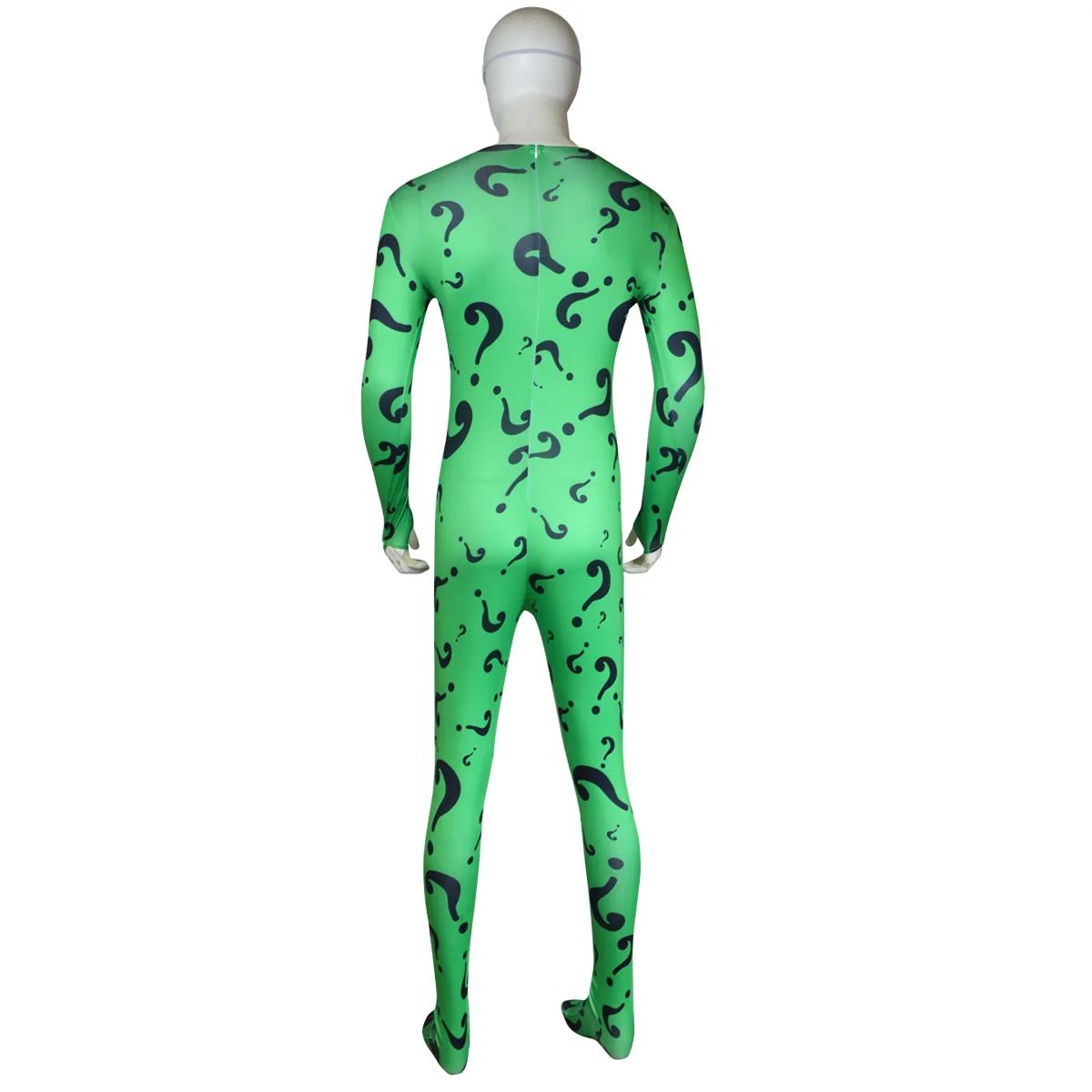 TV Riddler Cosplay Costume Fantasy Uniform Shirt Coat Pants Tie Mask Adult Men Outfits Halloween Carnival Party Disguise Suit