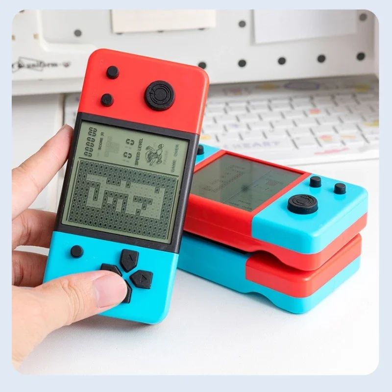 Pocket Tetris Handheld Game Console Retro Electronic Game Player Portable Stress Relief Toy