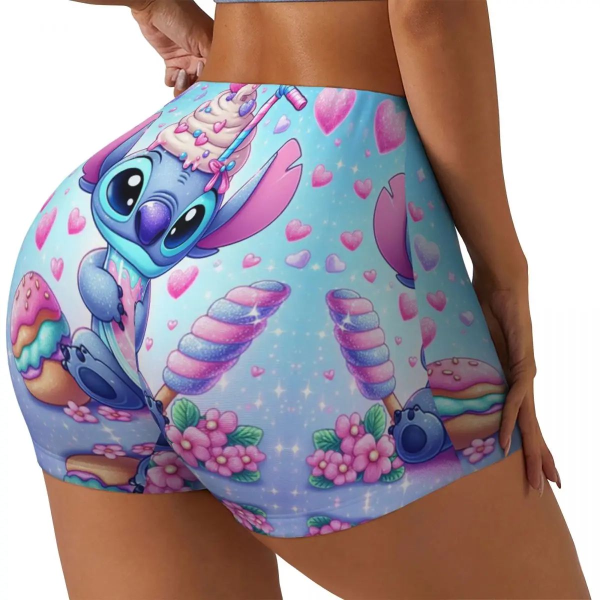 Custom Stitch Cute Movie Running Volleyball Gym Shorts for Women Athletic Workout Yoga Shorts