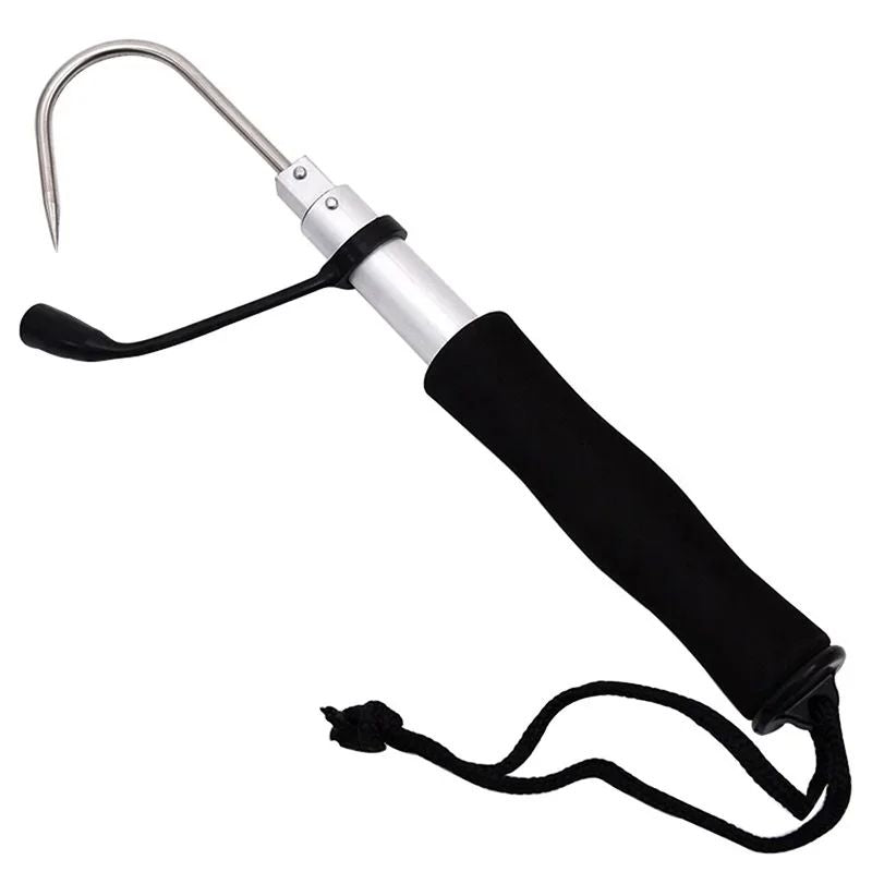 Anzol de Pesca no Gelo com Âncora, Aço Inoxidável, Telescópico, Anzol de Pesca em Aço Inoxidável, Gancho para Pesca, Dispositivo de Içar Peixe, Equipamento Multifuncional para Pesca
