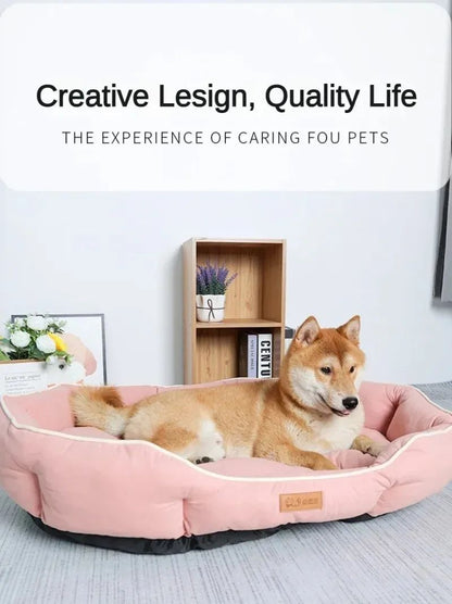 Winter Dog Sofa Big Bed Pets Dogs Accessories Small Breeds Accessory Bedding Pet Supplies Cushions Mat Bad Blanket Cushion