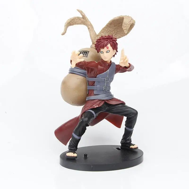 1 Peça 20cm Anime Naruto Sasuke Kakashi Uzumaki Gaara Bonecos de Ação Desenhos Animados PVC Modelo Colecionável Brinquedos Presentes de Aniversário para Meninos