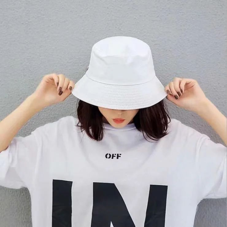 Atacado Chapéu Bucket com Logotipo Personalizado para Mulheres Algodão Homens Proteção Solar ao Ar Livre Bonés Hip Hop Chapéu Pescador Gorros Bob