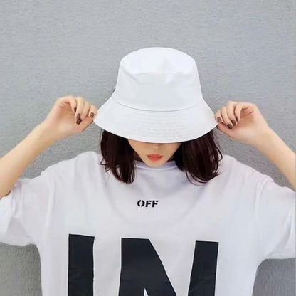 Atacado Chapéu Bucket com Logotipo Personalizado para Mulheres Algodão Homens Proteção Solar ao Ar Livre Bonés Hip Hop Chapéu Pescador Gorros Bob