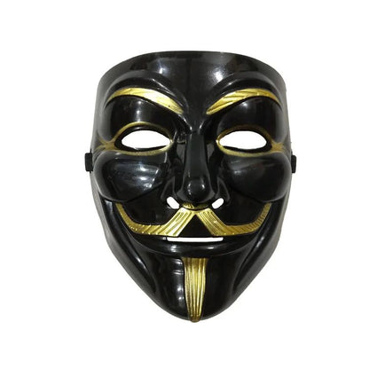 Multi Style V for Vendetta Anonymous Mask Silver V Smile Masks Anime Halloween Cosplay Guy Fawkes Masque Adults Joker Gold Mask