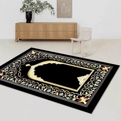Islamic Muslim Carpet for Living Room Bedroom Bedside Floor Mat Home Lounge Decoration Absorbent Anti-Slip Doormat Prayer Rugs